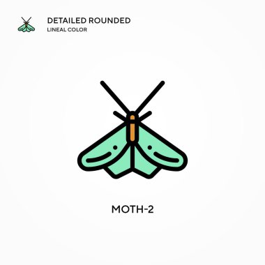 Güve-2 vektör simgesi. Modern vektör illüstrasyon kavramları. Düzenlemesi ve kişiselleştirmesi kolay.