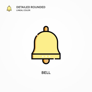 Çan vektör simgesi. Modern vektör illüstrasyon kavramları. Düzenlemesi ve kişiselleştirmesi kolay.