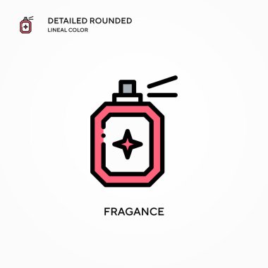 Fragance vektör simgesi. Modern vektör illüstrasyon kavramları. Düzenlemesi ve kişiselleştirmesi kolay.