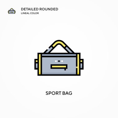Spor poşeti vektör simgesi. Modern vektör illüstrasyon kavramları. Düzenlemesi ve kişiselleştirmesi kolay.