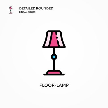 Yer lambası vektör simgesi. Modern vektör illüstrasyon kavramları. Düzenlemesi ve kişiselleştirmesi kolay.