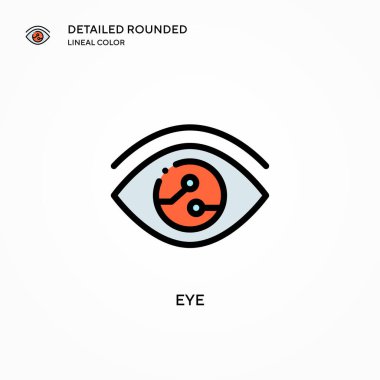 Göz vektör simgesi. Modern vektör illüstrasyon kavramları. Düzenlemesi ve kişiselleştirmesi kolay.