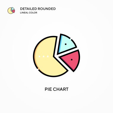 Pasta grafik vektör simgesi. Modern vektör illüstrasyon kavramları. Düzenlemesi ve kişiselleştirmesi kolay.