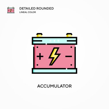 Toplayıcı vektör simgesi. Modern vektör illüstrasyon kavramları. Düzenlemesi ve kişiselleştirmesi kolay.