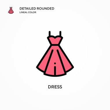 Vektör simgesini giyin. Modern vektör illüstrasyon kavramları. Düzenlemesi ve kişiselleştirmesi kolay.