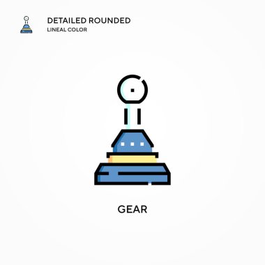Vites vektör simgesi. Modern vektör illüstrasyon kavramları. Düzenlemesi ve kişiselleştirmesi kolay.