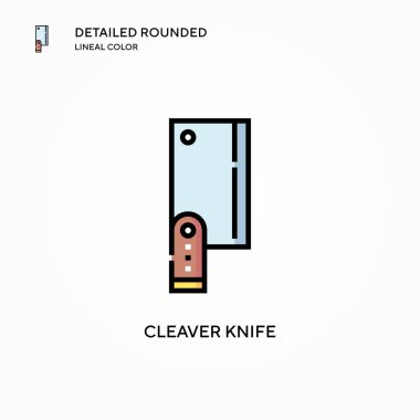 Satır bıçağı vektör simgesi. Modern vektör illüstrasyon kavramları. Düzenlemesi ve kişiselleştirmesi kolay.