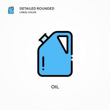 Yağ vektör simgesi. Modern vektör illüstrasyon kavramları. Düzenlemesi ve kişiselleştirmesi kolay.