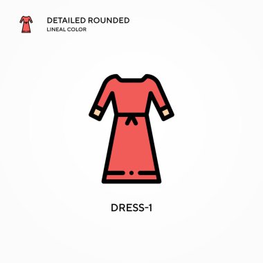 Giysi-1 vektör simgesi. Modern vektör illüstrasyon kavramları. Düzenlemesi ve kişiselleştirmesi kolay.