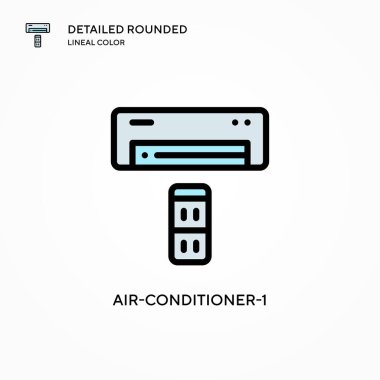 Klima-1 vektör simgesi. Modern vektör illüstrasyon kavramları. Düzenlemesi ve kişiselleştirmesi kolay.