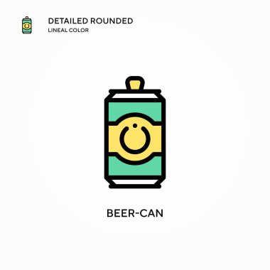 Bira kutusu vektör simgesi. Modern vektör illüstrasyon kavramları. Düzenlemesi ve kişiselleştirmesi kolay.