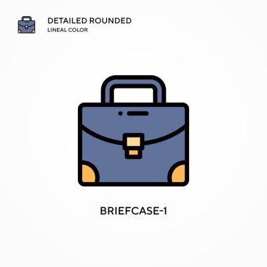 Evrak çantası-1 vektör simgesi. Modern vektör illüstrasyon kavramları. Düzenlemesi ve kişiselleştirmesi kolay.