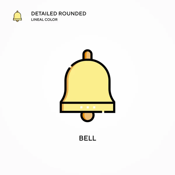 Bell Vector Icon Modern Vector Illustration Concepts Easy Edit Customize — Stock Vector