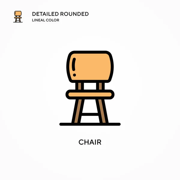 Εικόνα Διανύσματος Καρέκλας Σύγχρονες Έννοιες Διανυσματικής Απεικόνισης Εύκολο Επεξεργαστείτε Και — Διανυσματικό Αρχείο
