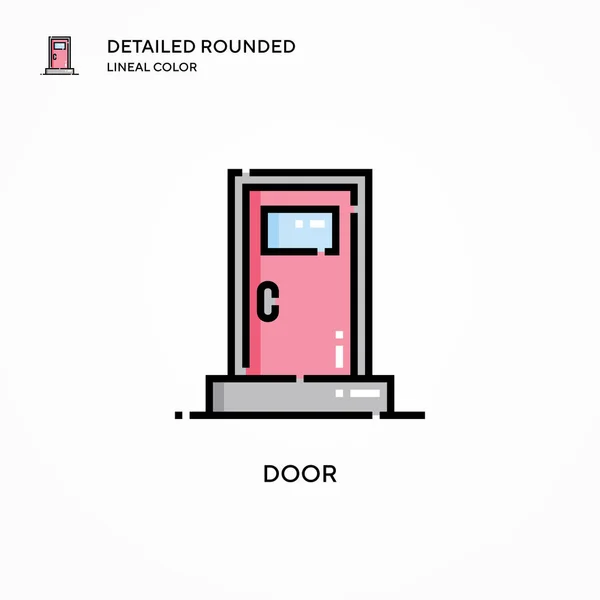 Puerta Icono Vector Conceptos Modernos Ilustración Vectorial Fácil Editar Personalizar — Vector de stock