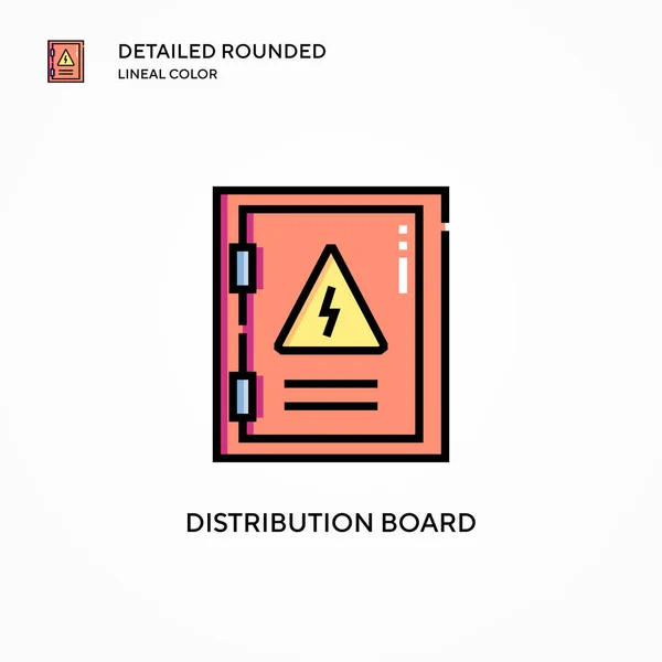 Distribution Board Vector Icon Modern Vector Illustration Concepts Easy Edit — Stock Vector