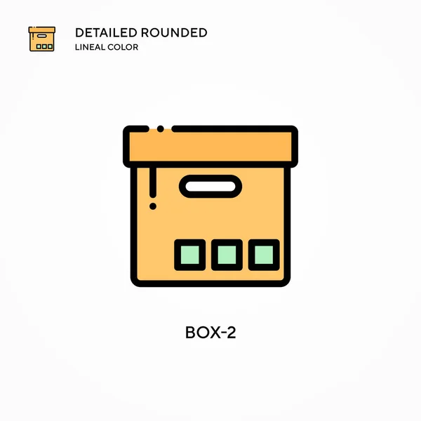 Icono Vector Box Conceptos Modernos Ilustración Vectorial Fácil Editar Personalizar — Vector de stock