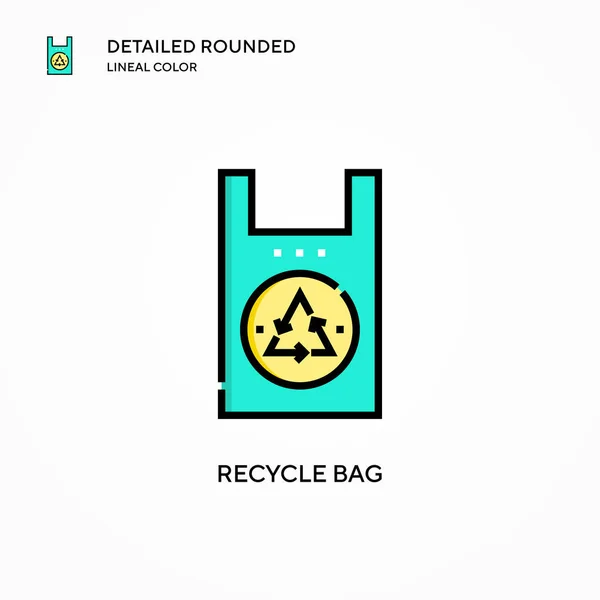 Reciclar Icono Vector Bolsa Conceptos Modernos Ilustración Vectorial Fácil Editar — Vector de stock