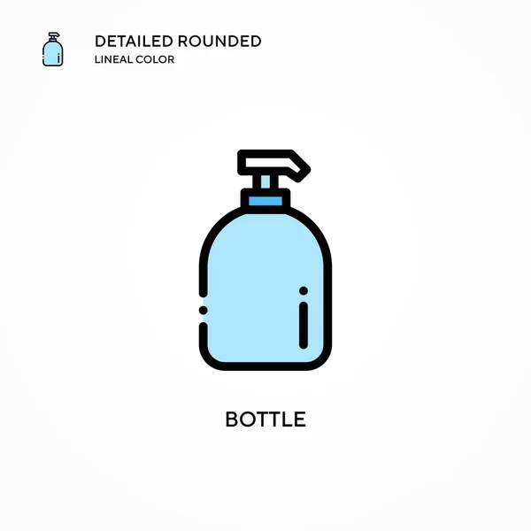 Bottle Vector Icon Modern Vector Illustration Concepts Easy Edit Customize — Stock Vector