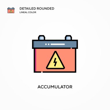 Toplayıcı vektör simgesi. Modern vektör illüstrasyon kavramları. Düzenlemesi ve kişiselleştirmesi kolay.