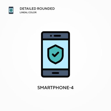 Akıllı Telefon-4 vektör simgesi. Modern vektör illüstrasyon kavramları. Düzenlemesi ve kişiselleştirmesi kolay.