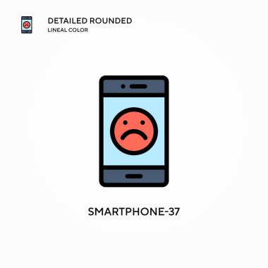 Akıllı telefon-37 vektör simgesi. Modern vektör illüstrasyon kavramları. Düzenlemesi ve kişiselleştirmesi kolay.