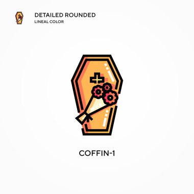 Tabut-1 vektör simgesi. Modern vektör illüstrasyon kavramları. Düzenlemesi ve kişiselleştirmesi kolay.