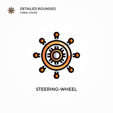 Direksiyon vektör simgesi. Modern vektör illüstrasyon kavramları. Düzenlemesi ve kişiselleştirmesi kolay.