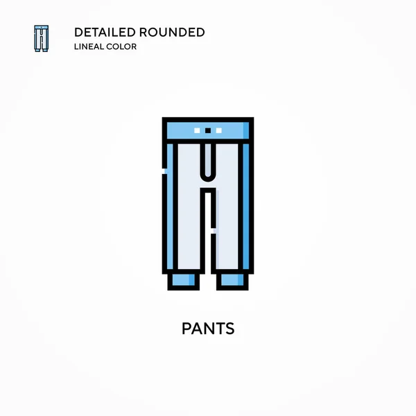 Pantalones Icono Vector Conceptos Modernos Ilustración Vectorial Fácil Editar Personalizar — Vector de stock