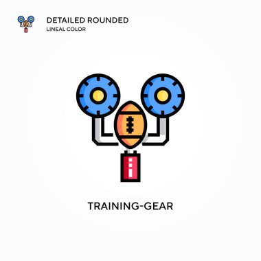 Eğitim vitesi vektör simgesi. Modern vektör illüstrasyon kavramları. Düzenlemesi ve kişiselleştirmesi kolay.