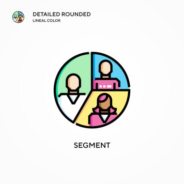 Parça vektör simgesi. Modern vektör illüstrasyon kavramları. Düzenlemesi ve kişiselleştirmesi kolay.