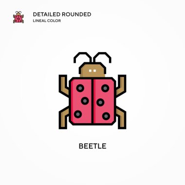 Böcek vektör simgesi. Modern vektör illüstrasyon kavramları. Düzenlemesi ve kişiselleştirmesi kolay.