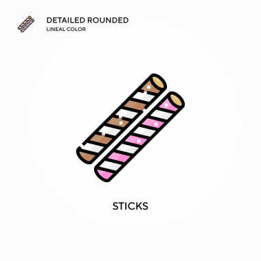 Vektör simgesine yapışır. Modern vektör illüstrasyon kavramları. Düzenlemesi ve kişiselleştirmesi kolay.