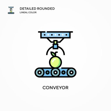 Taşıyıcı vektör simgesi. Modern vektör illüstrasyon kavramları. Düzenlemesi ve kişiselleştirmesi kolay.