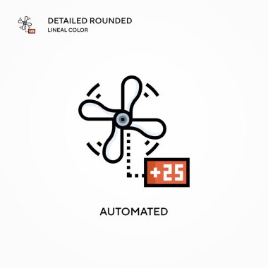Otomatik vektör simgesi. Modern vektör illüstrasyon kavramları. Düzenlemesi ve kişiselleştirmesi kolay.