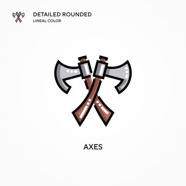 Eksen vektör simgesi. Modern vektör illüstrasyon kavramları. Düzenlemesi ve kişiselleştirmesi kolay.