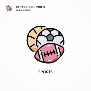 Spor vektör ikonu. Modern vektör illüstrasyon kavramları. Düzenlemesi ve kişiselleştirmesi kolay.