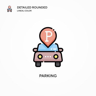 Park vektörü simgesi. Modern vektör illüstrasyon kavramları. Düzenlemesi ve kişiselleştirmesi kolay.