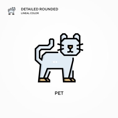 Hayvan vektörü simgesi. Modern vektör illüstrasyon kavramları. Düzenlemesi ve kişiselleştirmesi kolay.