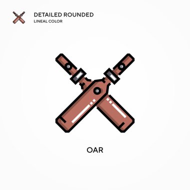 Oval vektör simgesi. Modern vektör illüstrasyon kavramları. Düzenlemesi ve kişiselleştirmesi kolay.