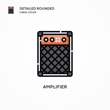 Yükseltici vektör simgesi. Modern vektör illüstrasyon kavramları. Düzenlemesi ve kişiselleştirmesi kolay.