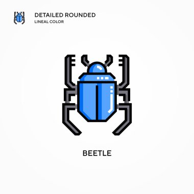 Böcek vektör simgesi. Modern vektör illüstrasyon kavramları. Düzenlemesi ve kişiselleştirmesi kolay.