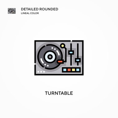 Döndürülebilir vektör simgesi. Modern vektör illüstrasyon kavramları. Düzenlemesi ve kişiselleştirmesi kolay.