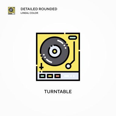 Döndürülebilir vektör simgesi. Modern vektör illüstrasyon kavramları. Düzenlemesi ve kişiselleştirmesi kolay.