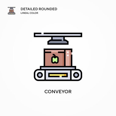 Taşıyıcı vektör simgesi. Modern vektör illüstrasyon kavramları. Düzenlemesi ve kişiselleştirmesi kolay.