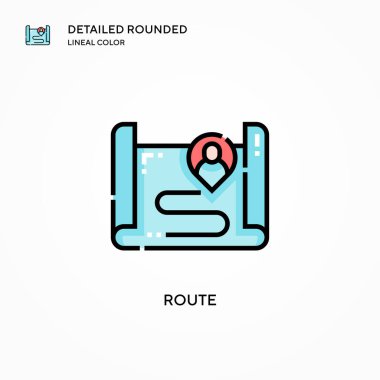 Yönlendirme simgesi. Modern vektör illüstrasyon kavramları. Düzenlemesi ve kişiselleştirmesi kolay.