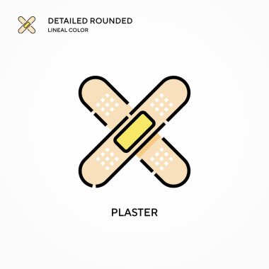 Alçı vektör simgesi. Modern vektör illüstrasyon kavramları. Düzenlemesi ve kişiselleştirmesi kolay.