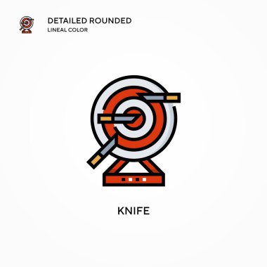 Bıçak vektör simgesi. Modern vektör illüstrasyon kavramları. Düzenlemesi ve kişiselleştirmesi kolay.