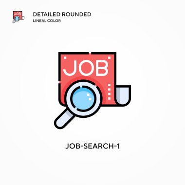 Görev-1 vektör simgesi. Modern vektör illüstrasyon kavramları. Düzenlemesi ve kişiselleştirmesi kolay.