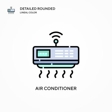 Klima vektör simgesi. Modern vektör illüstrasyon kavramları. Düzenlemesi ve kişiselleştirmesi kolay.